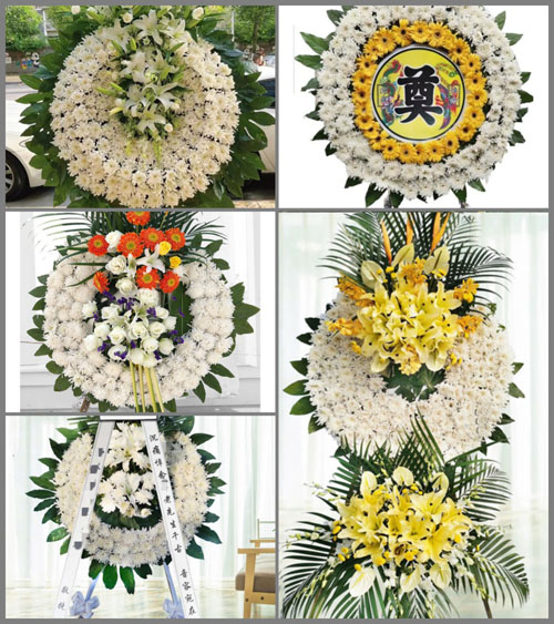 安徽六安市裕安区西河口乡落地岗村花圈速递